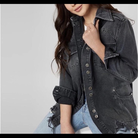 NWT Free People Moonchild Denim
Shirt Jacket - Picture 1 of 9